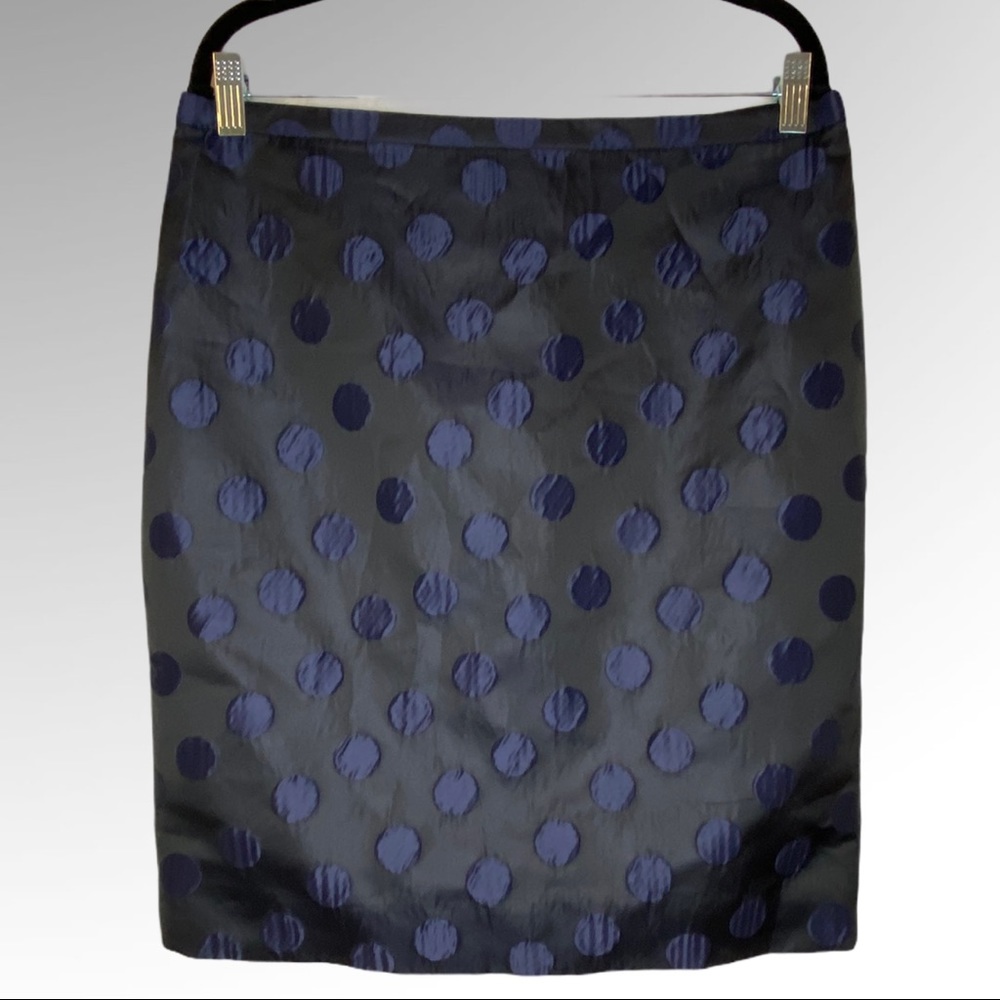 J Crew polka dot pencil skirt Sz 10 NWOT